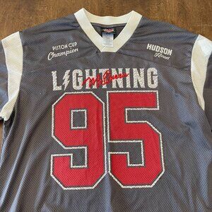 Rhinestoned Lightning McQueen Disney Jersey - Size Large - Disney Pixar Cars